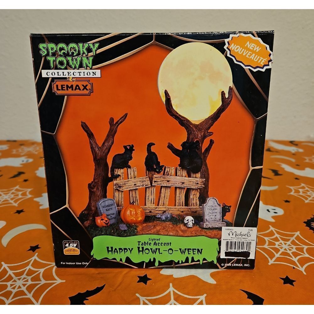 Lemax Spooky Town Happy Howl-o-ween Table Accent